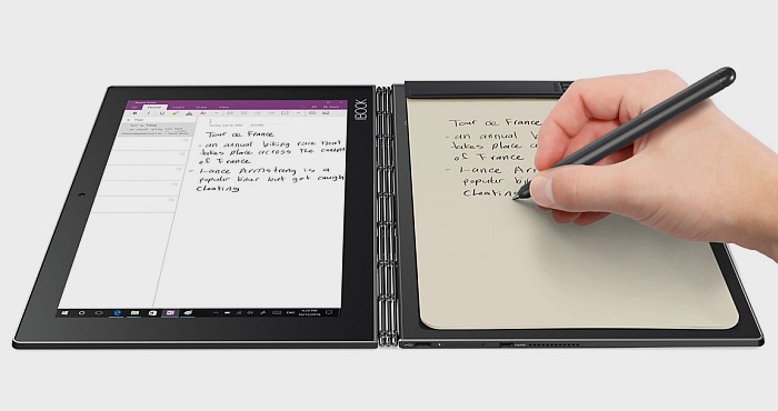 The Lenovo Yoga Book Android Tablet